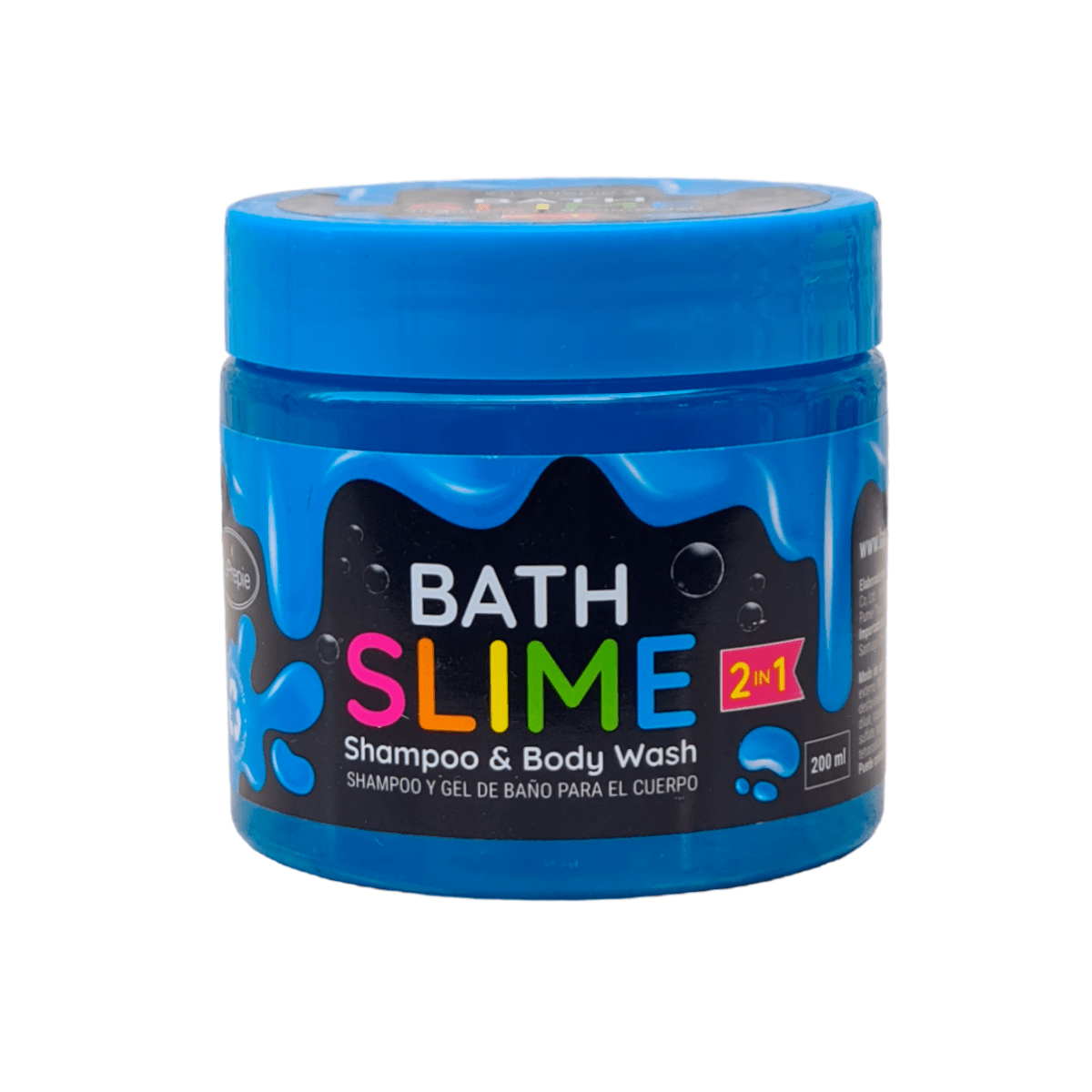 BATH SLIME 2 EN 1 AZUL (Shampoo + Gel de baño)