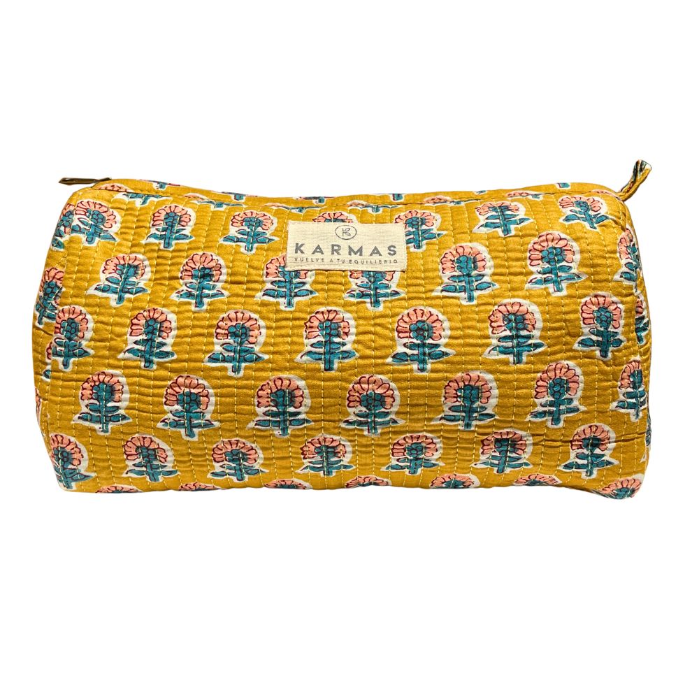 Cosmetiquero / Neceser Algodón Girasol