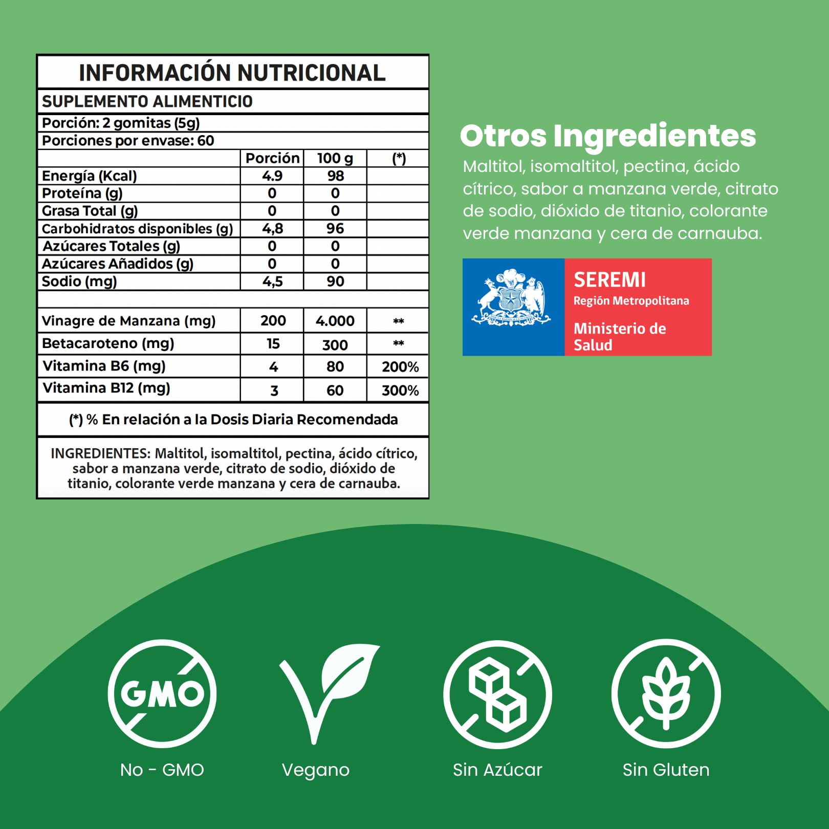 Pack Detox | Gomitas de Probióticos y Vinagre de Manzana