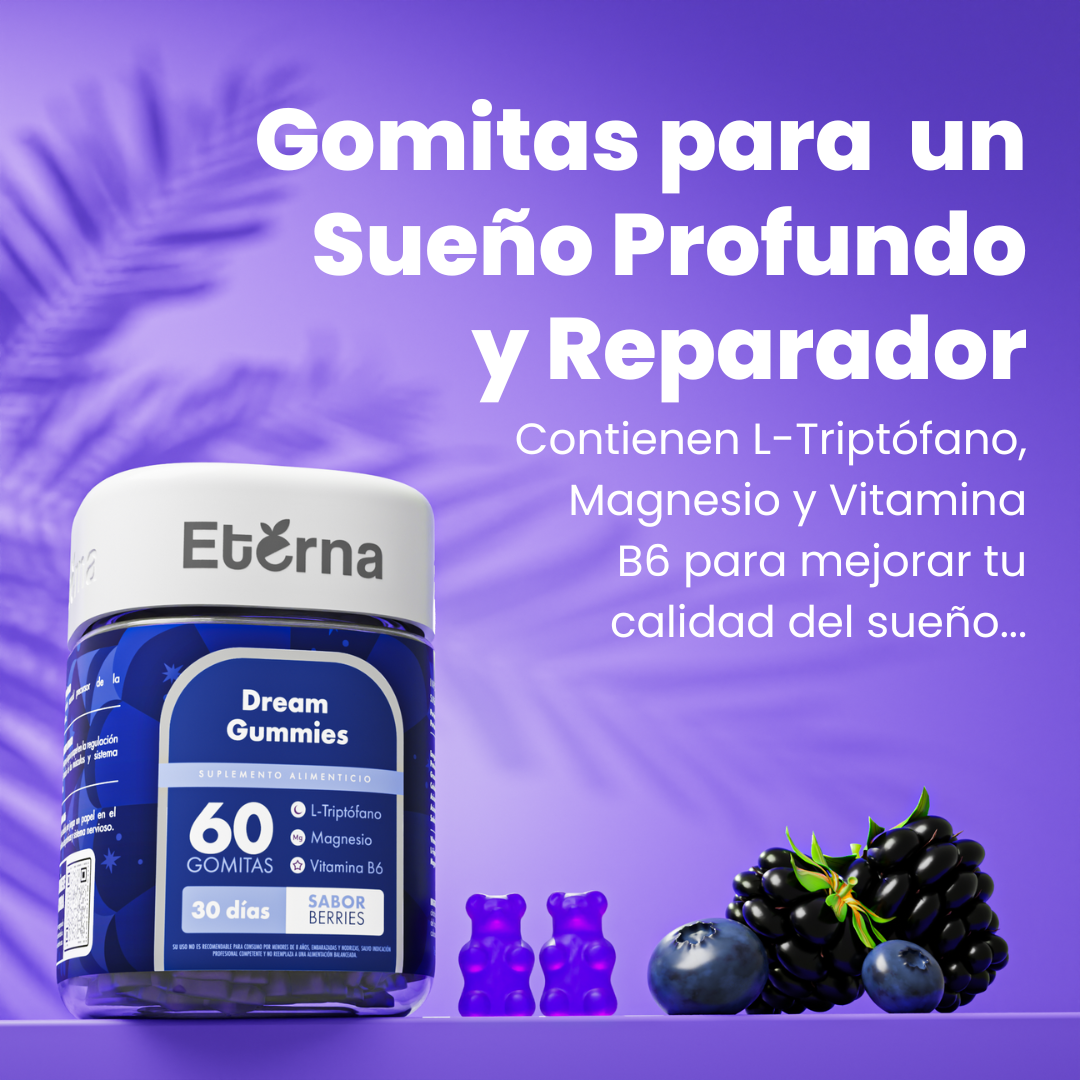 Gomitas Eterna Para Dormir Con L-triptófano, Magnesio Y Vitamina B6