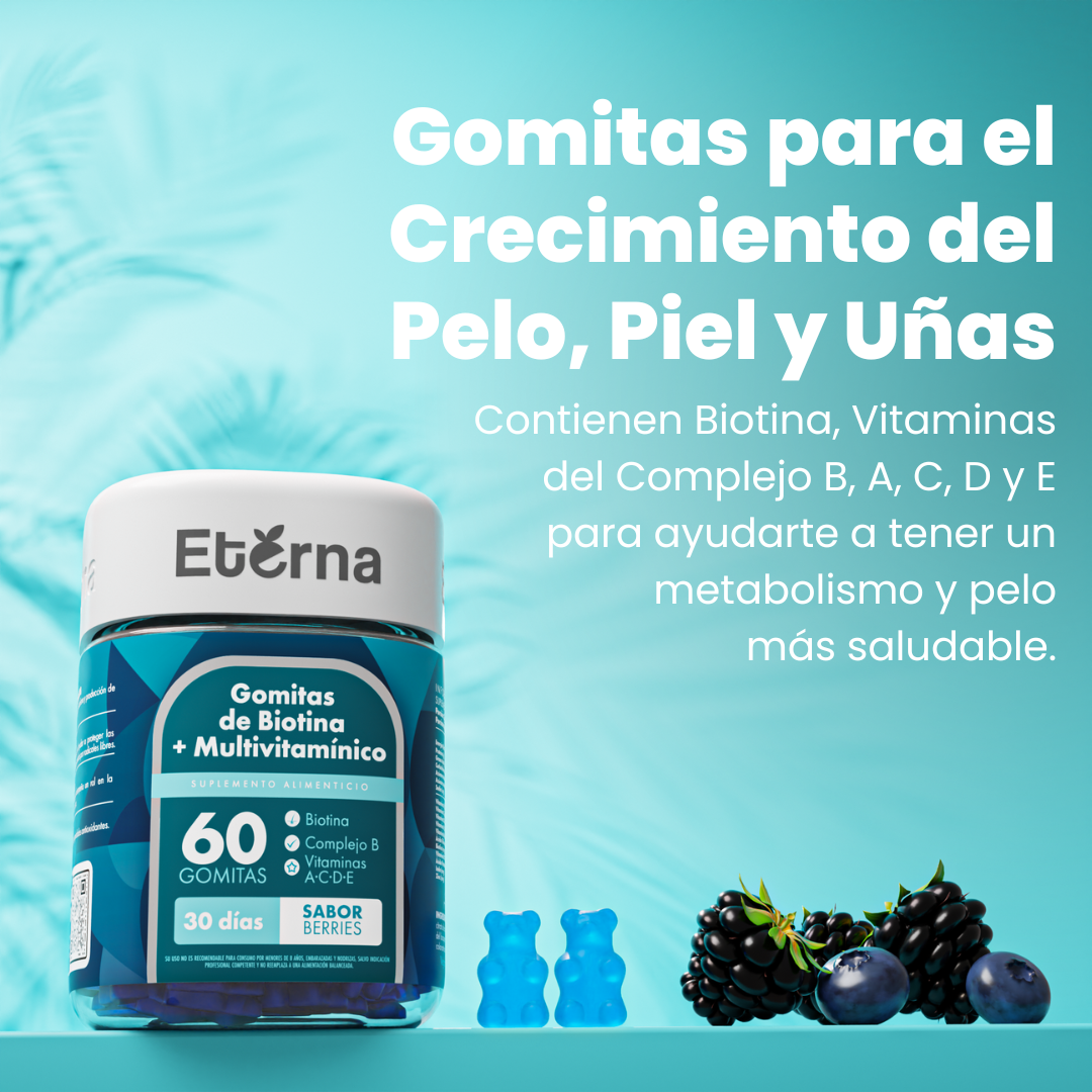 Gomitas Eterna de Biotina y Multivitamínico