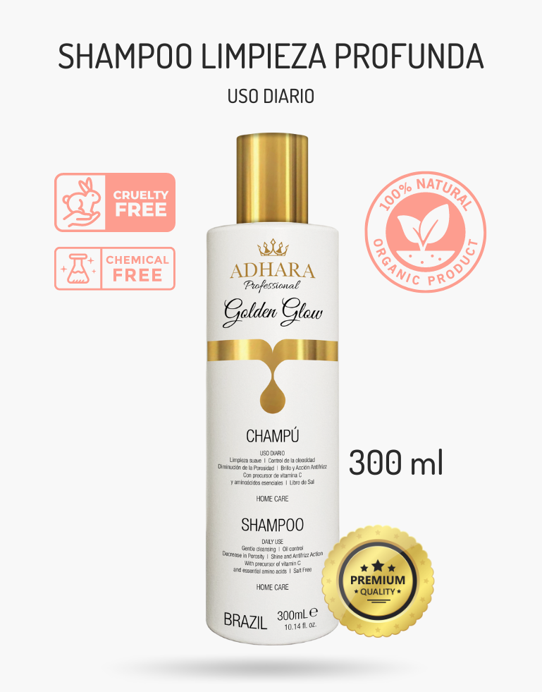 Kit Shampoo + Acondicionador Golden Glow 300 ML