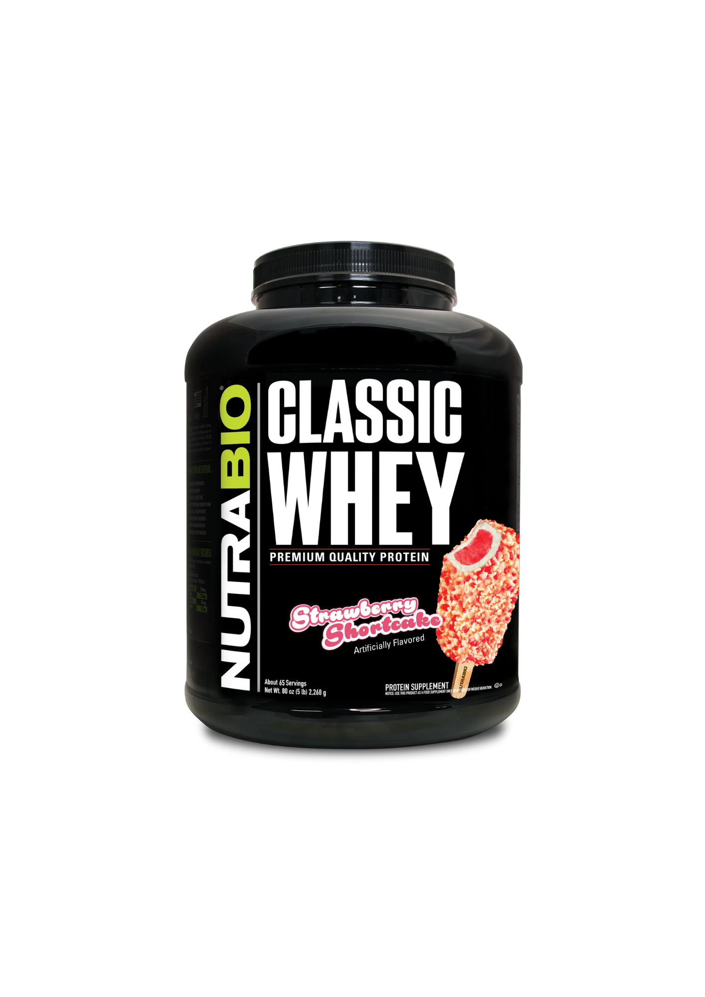 Proteína Nutrabio 5 libras Classic Whey Strawberry Shortcake