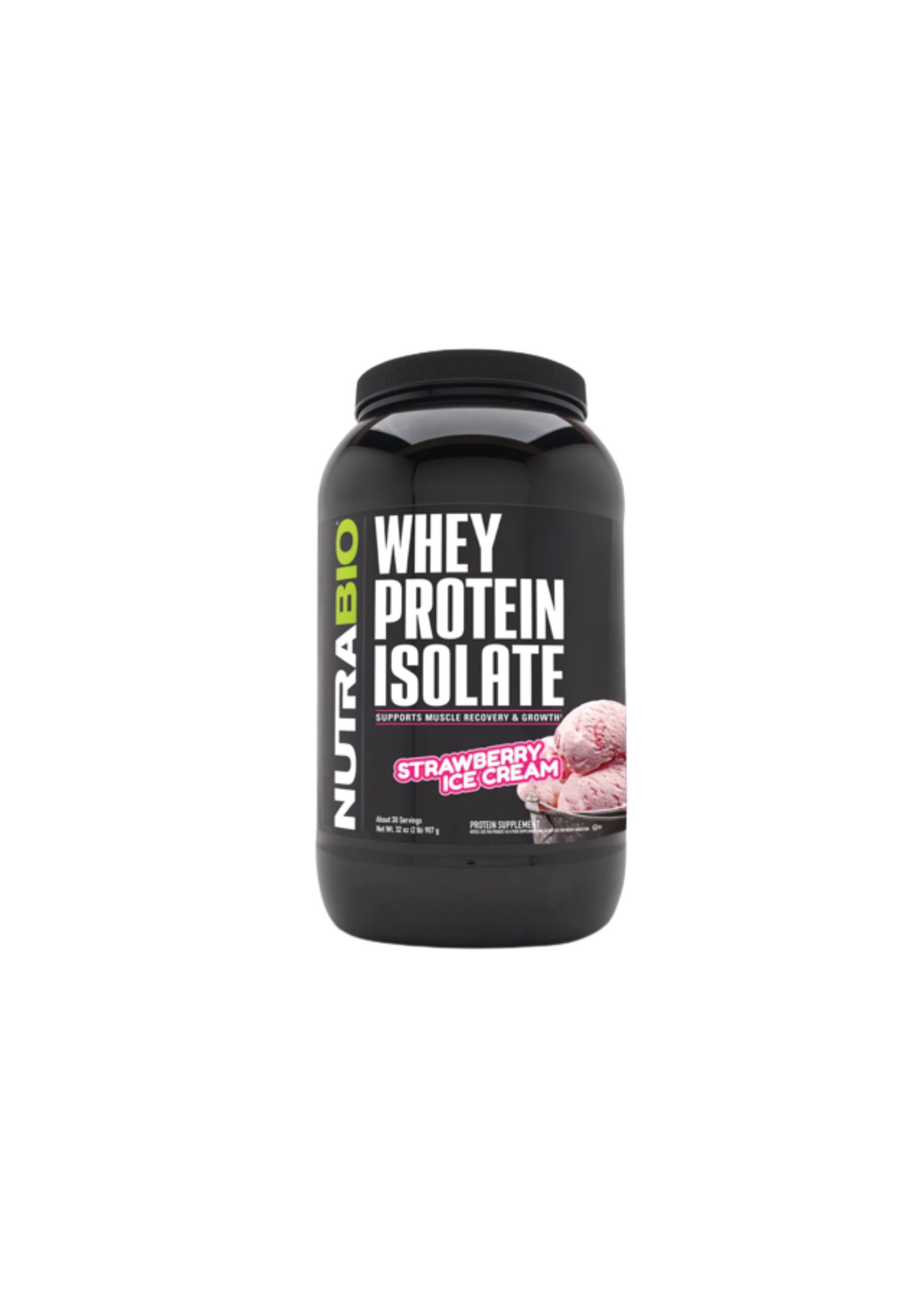 Proteína Nutrabio 2 libras Isolate Strawberry Ice Cream