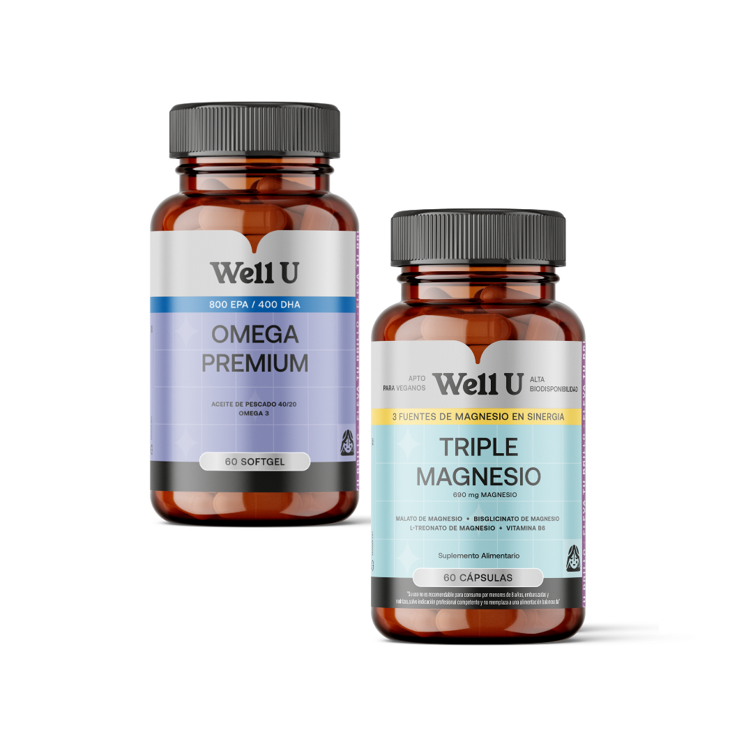 PACK TRIPLE MAGNESIO + OMEGA PREMIUM