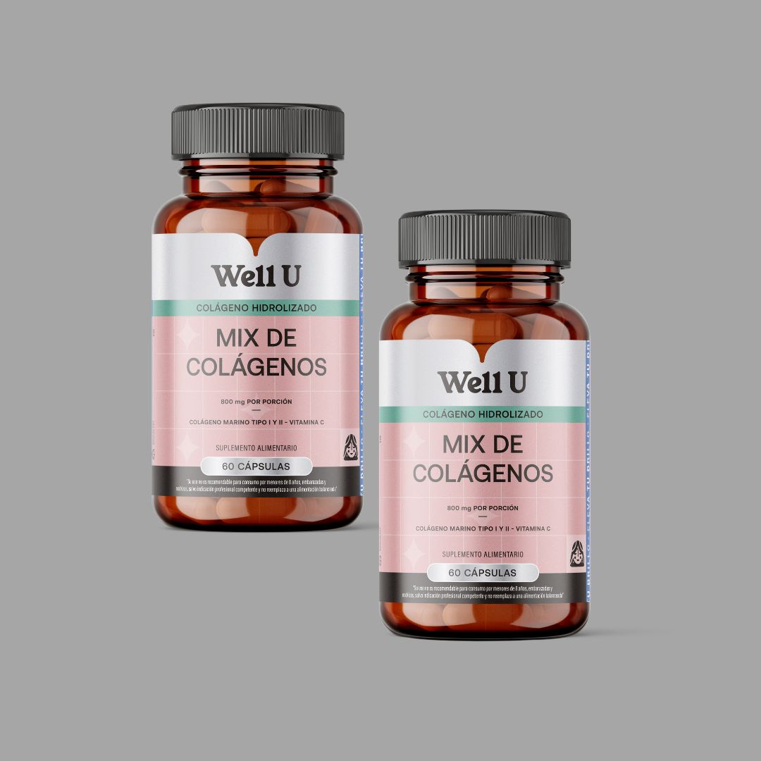 CÁPSULAS PACK MIX DE COLÁGENOS HIDROLIZADOS PARA 2 MESES