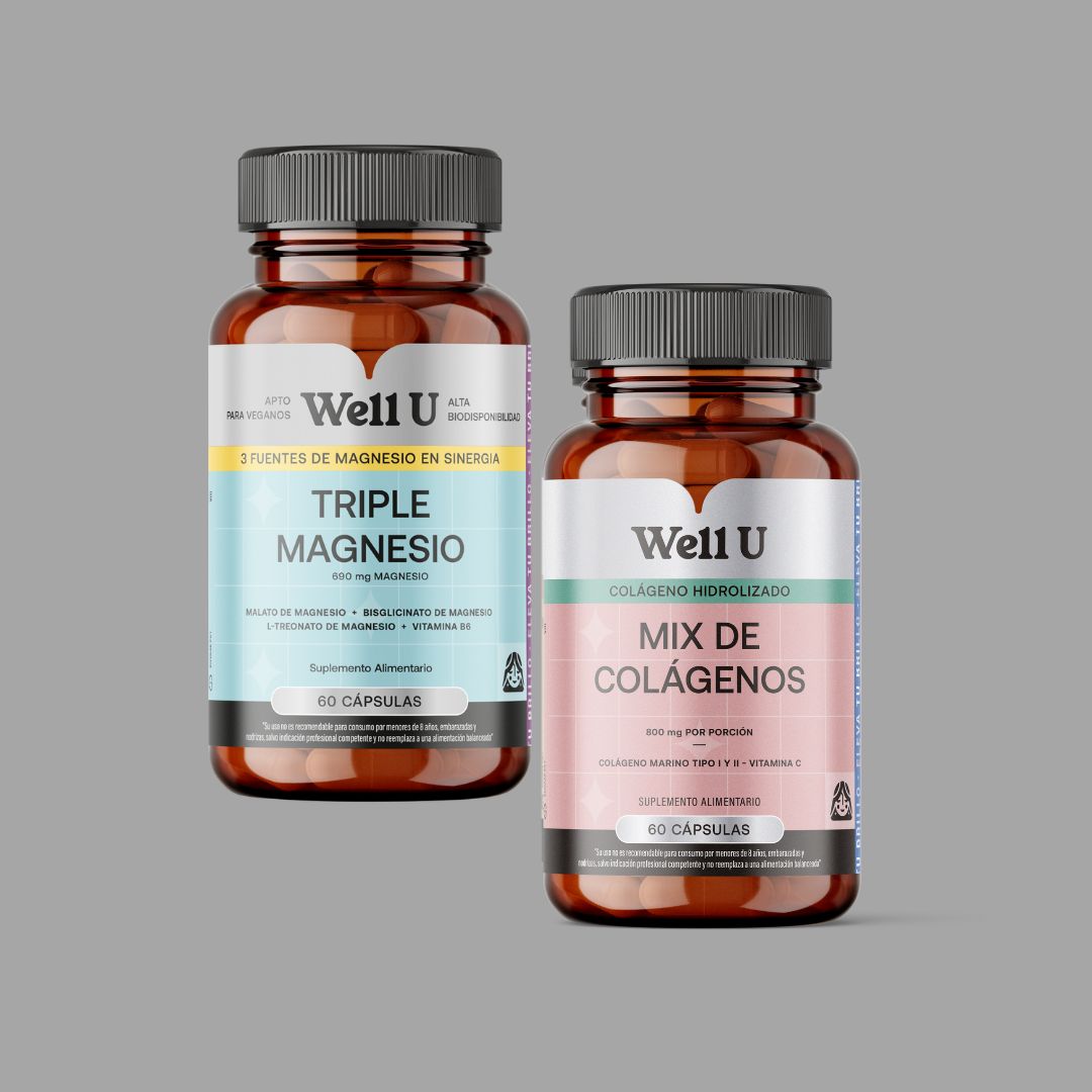 PACK TRIPLE MAGNESIO + MIX DE COLÁGENOS HIDROLIZADOS