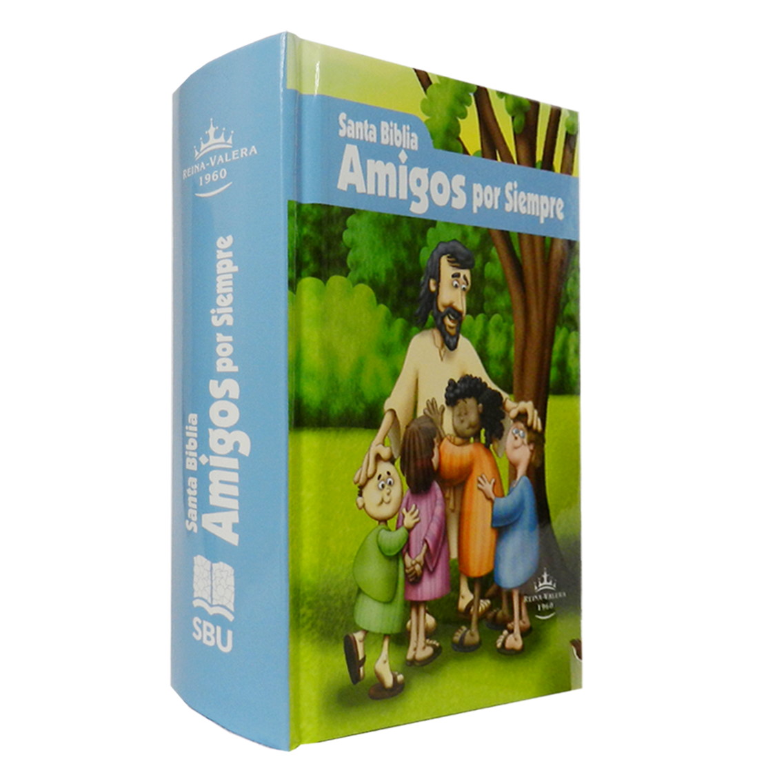 Biblia para niños Amigos por Siempre RVR1960 azul