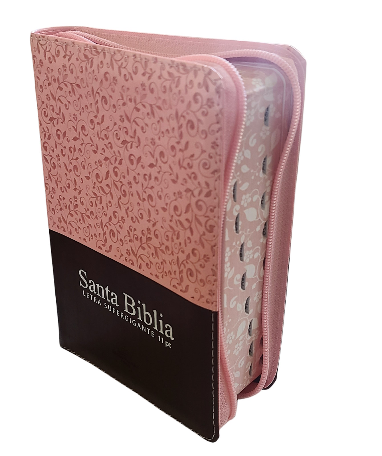 Biblia Reina Valera 1960 11 puntos rosada compacta