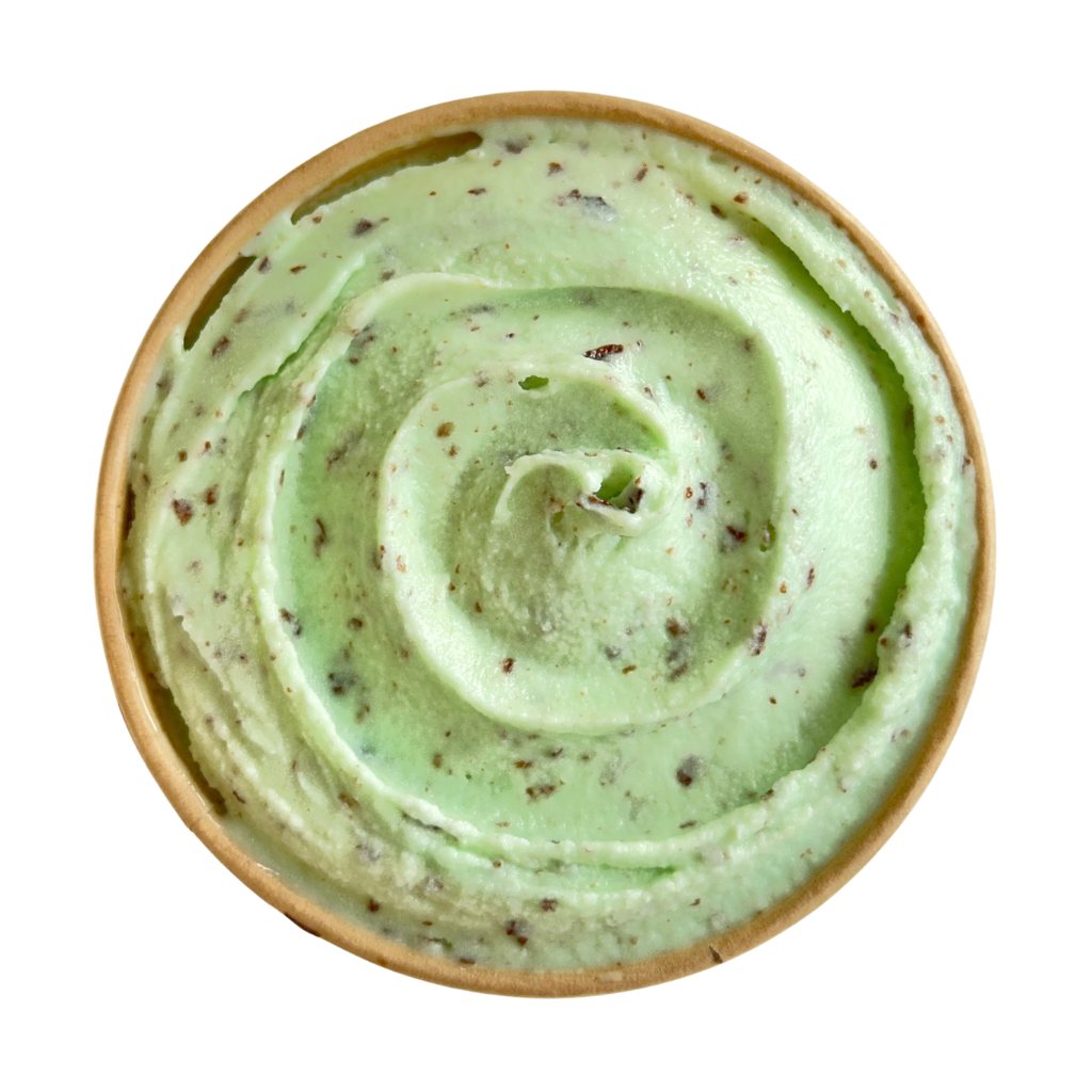 Helado Menta Verde Chips