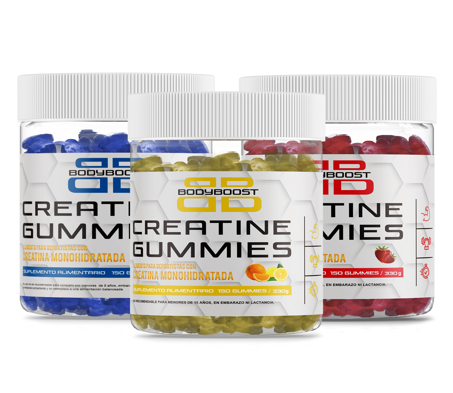 Pack 3 Sabores Creatina en Gomitas