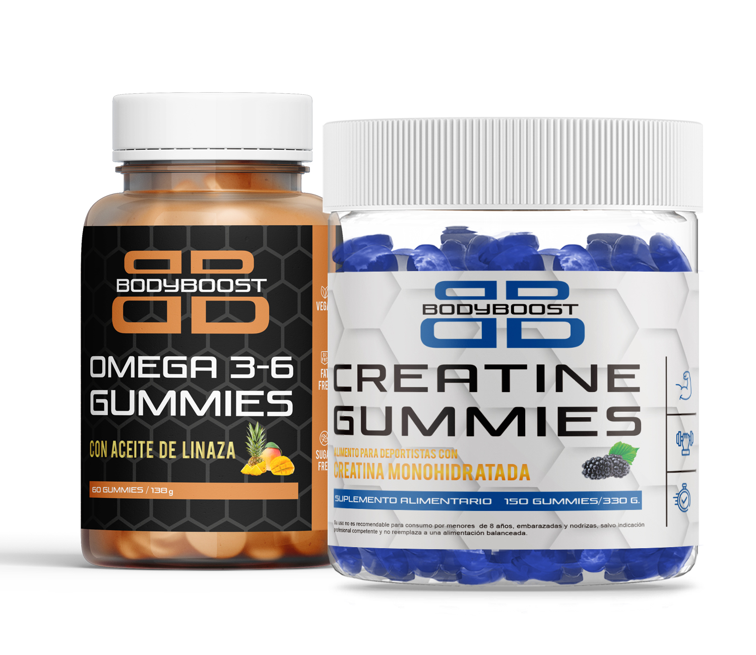 Pack Creatina Blue + Omega 3-6