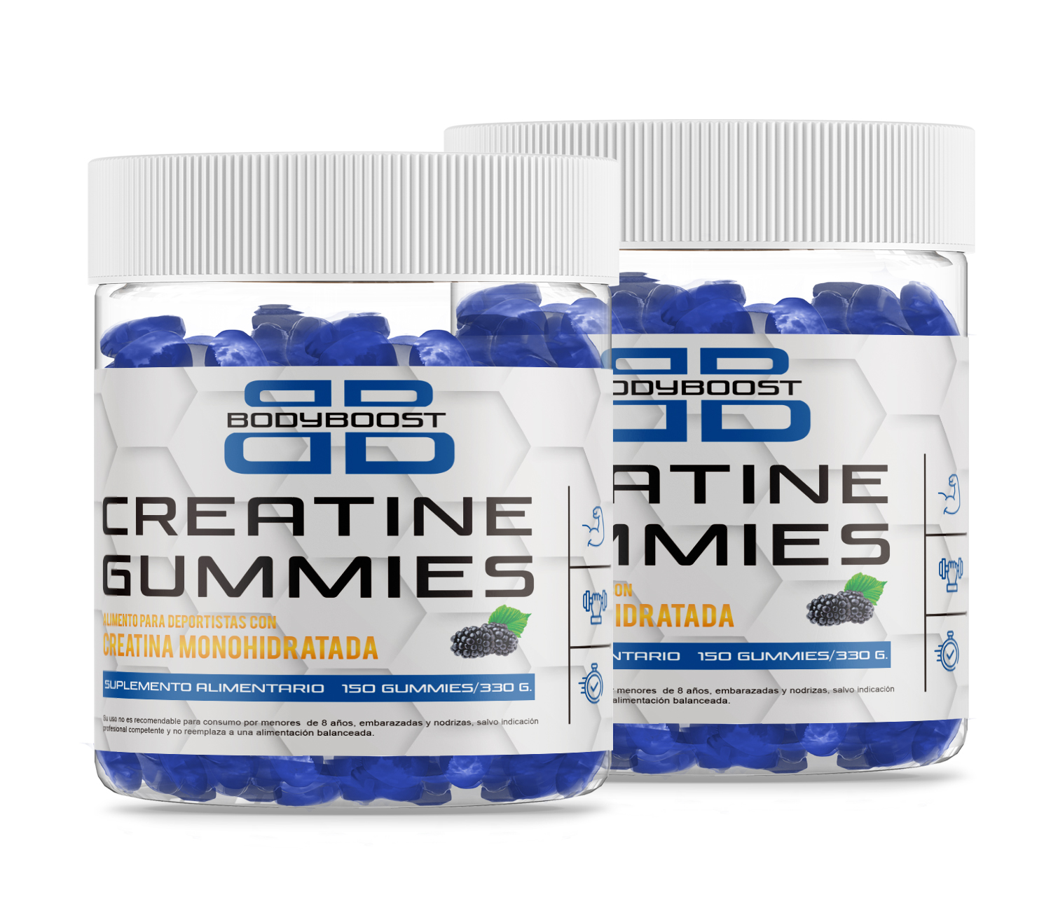Pack 2x Creatine Gummies BlueBerries
