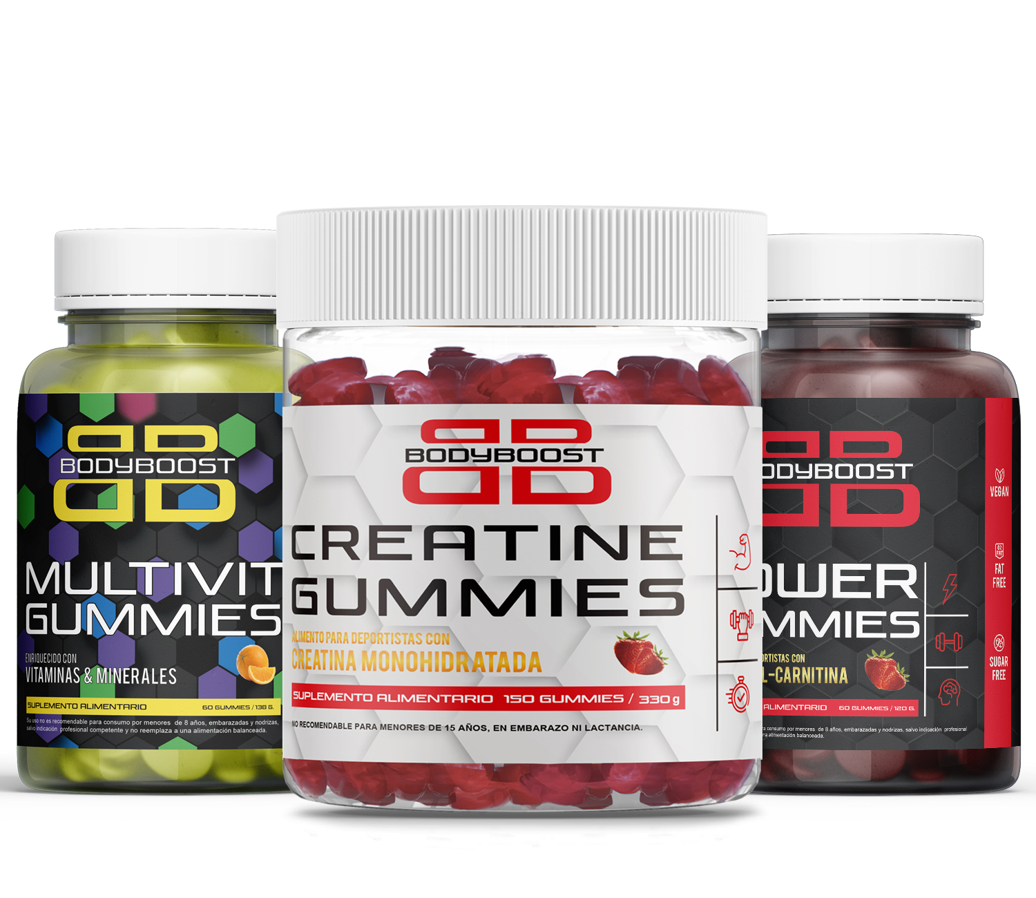 Pack Creatina Red + Multivit + Power