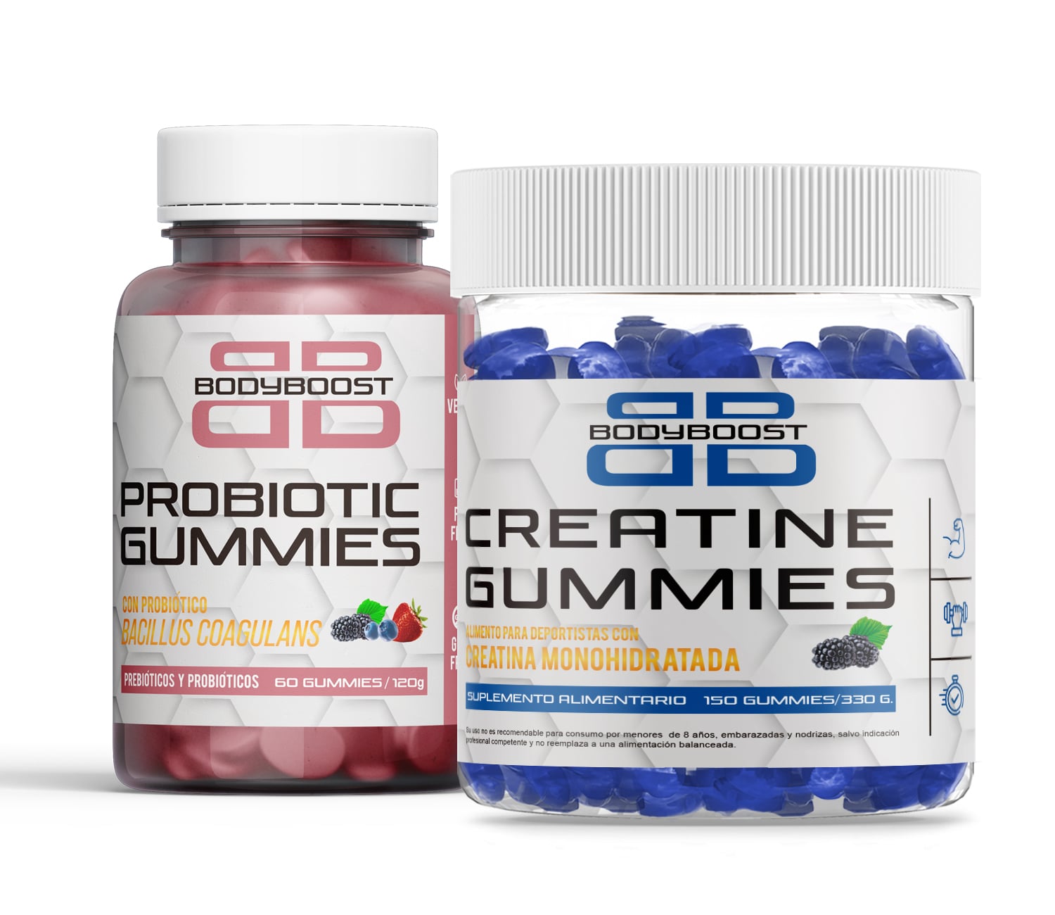 Pack Creatina Blue Raspberry + Probióticos