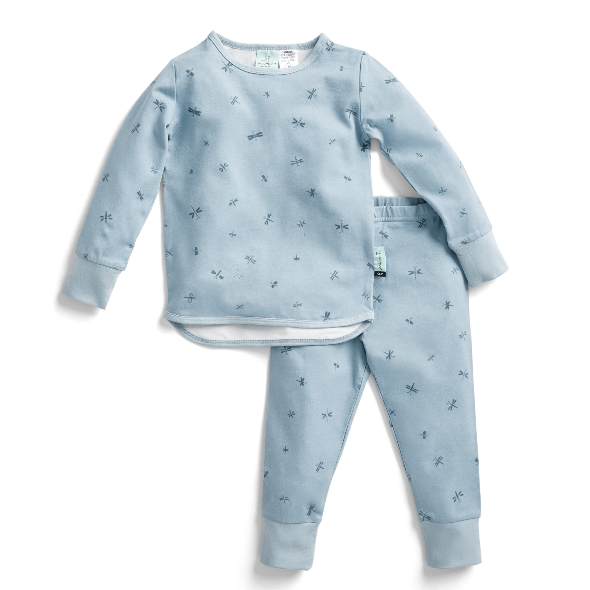 Pyjamas : 2 Piece set Long Sleeve TOG: 1.0 Size: 3 Years Colour: Dragonflies