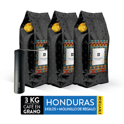 3 kg cafe Honduras más molinillo