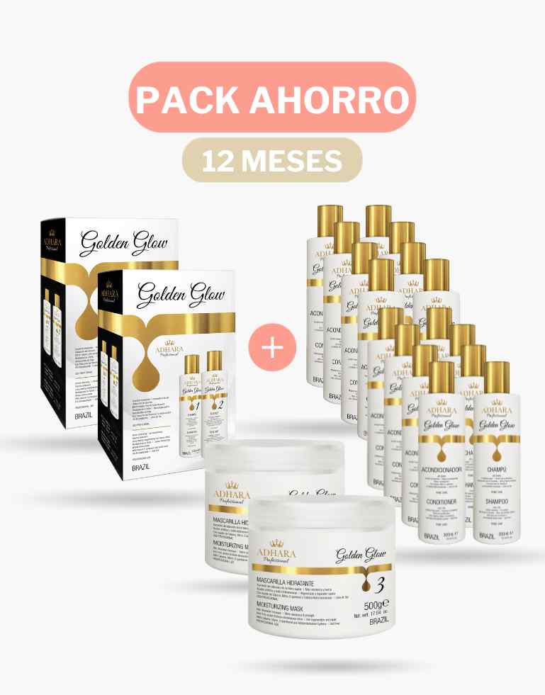 Pack Ahorro Alisado, Libre de Frizz, Hidratación, Extra Brillo y Sedosidad (12 meses)