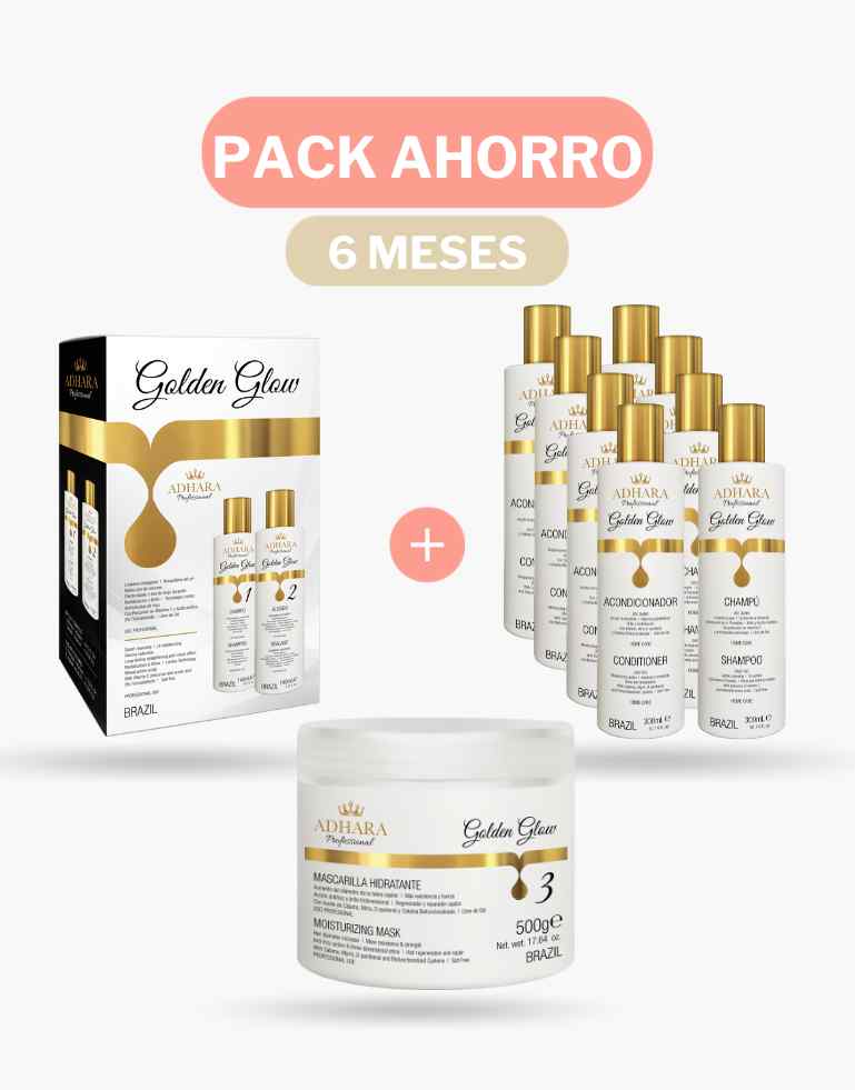 Pack Ahorro Alisado, Libre de Frizz, Hidratación, con Extra Brillo y Sedosidad (6 Meses)