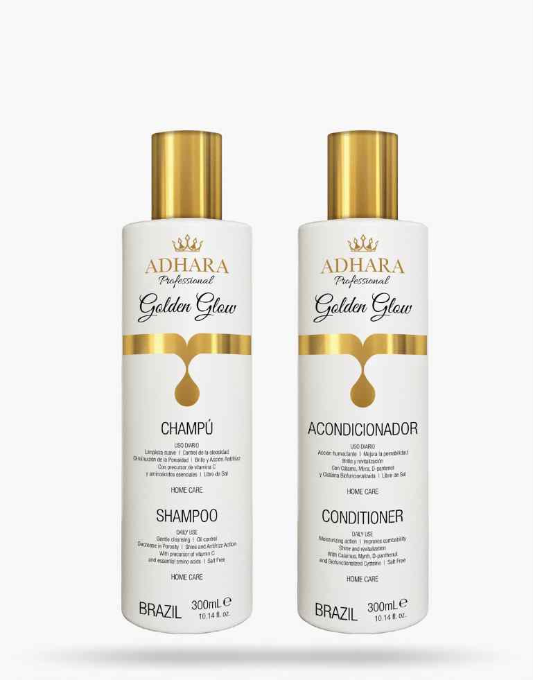 Kit Shampoo + Acondicionador Golden Glow 300 ML