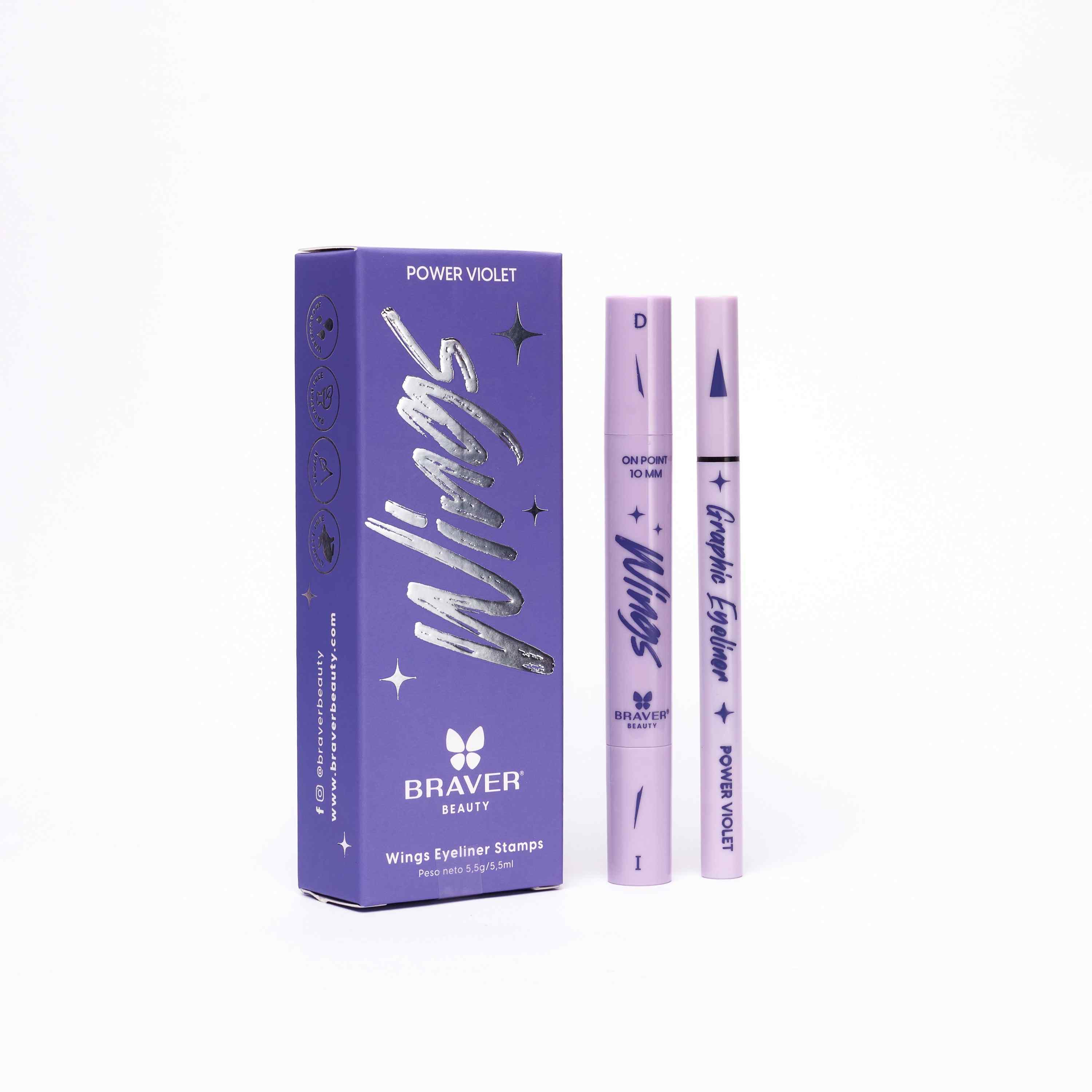 Kit delineador Wings Eyeliner Stamps - Power Violet