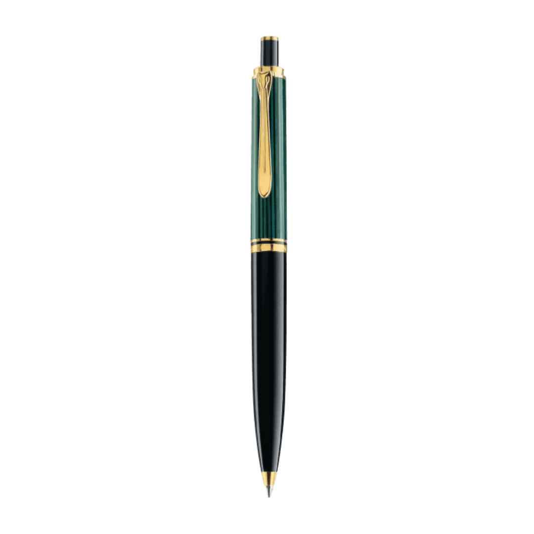 Bolígrafo Souveran K 600 - Negro - Verde y Dorado