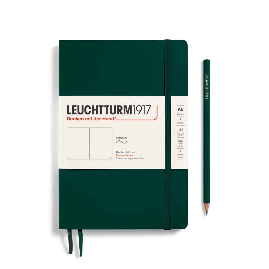 Libreta Leuchtturm A5 Tapa Blanda Croquis - Forest Green