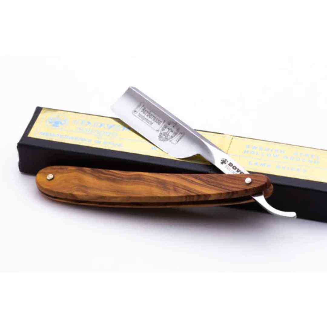 5/8" Dovo Straight Razor Olive Wood