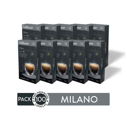 Pack 100 Cápsulas de Café Caffesso Milano