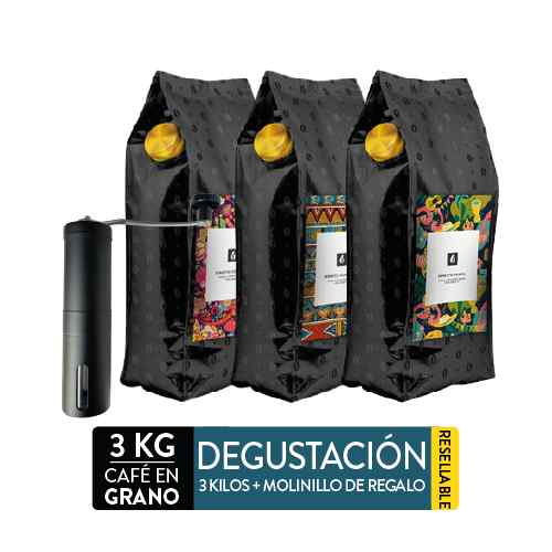 3 kg cafe mixto más molinillo de regalo