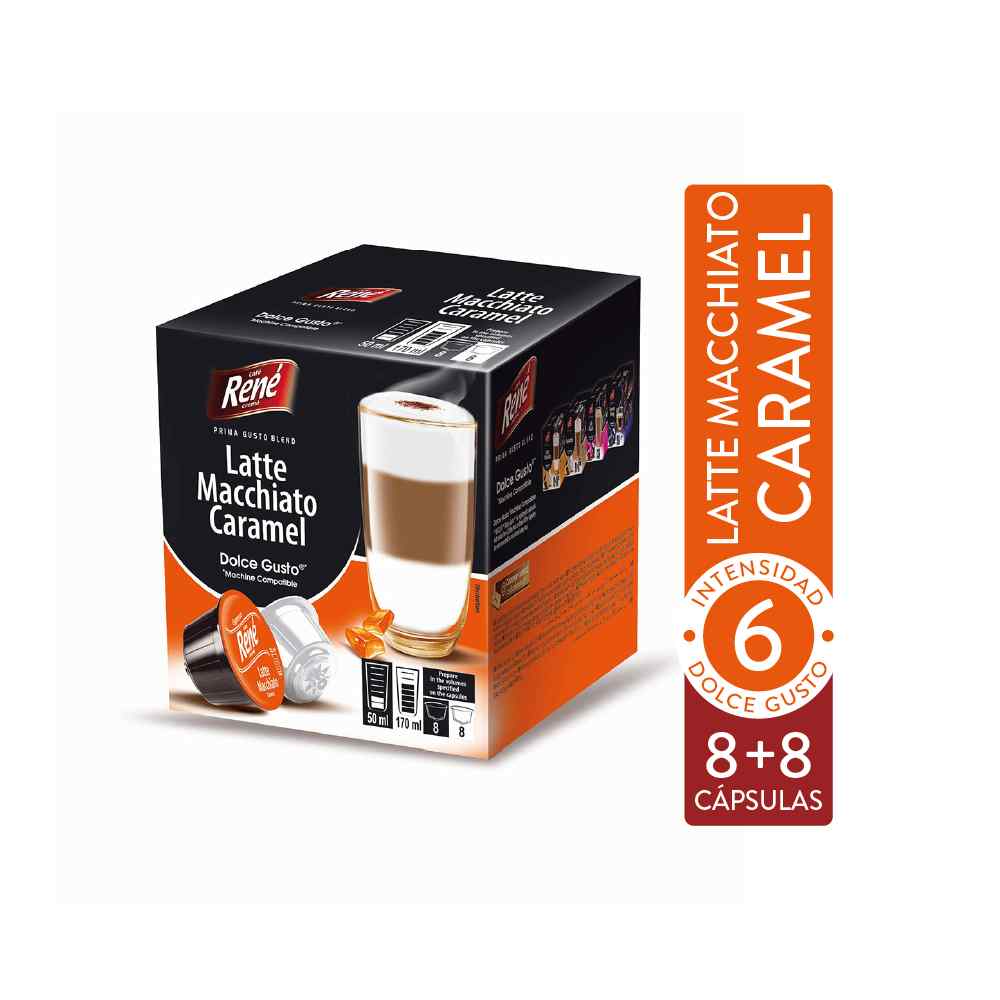 René Caramel Latte Macchiato para Dolce Gusto