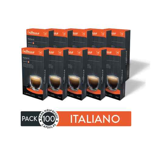 Pack 100 Cápsulas de Café Caffesso Italiano