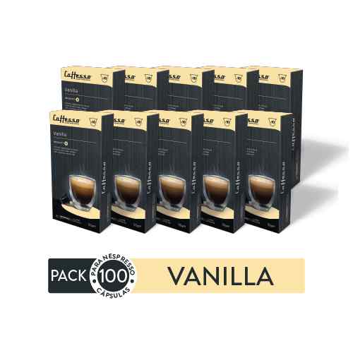 Pack 100 Cápsulas de Café Caffesso Vanilla