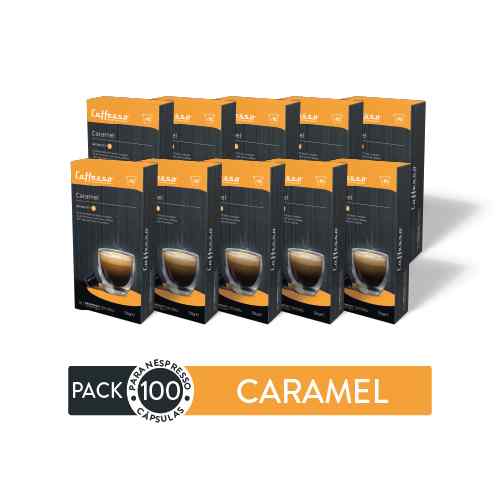 Pack 100 Cápsulas de Café Caffesso Caramel