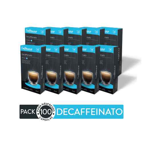 Pack 100 Cápsulas de Café Caffesso Decaffeinato