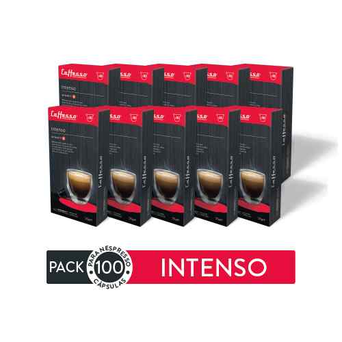 Pack 100 Cápsulas de Café Caffesso Intenso