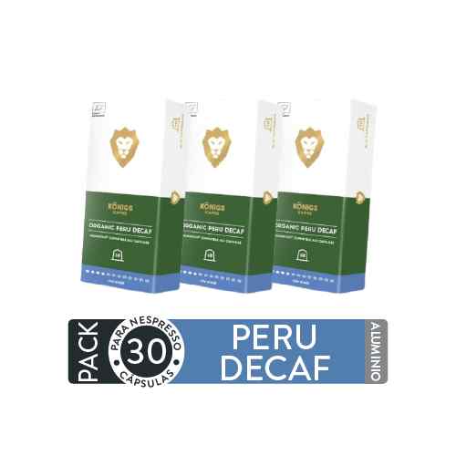 Pack 30 Cápsulas Konigs Peru Decaf