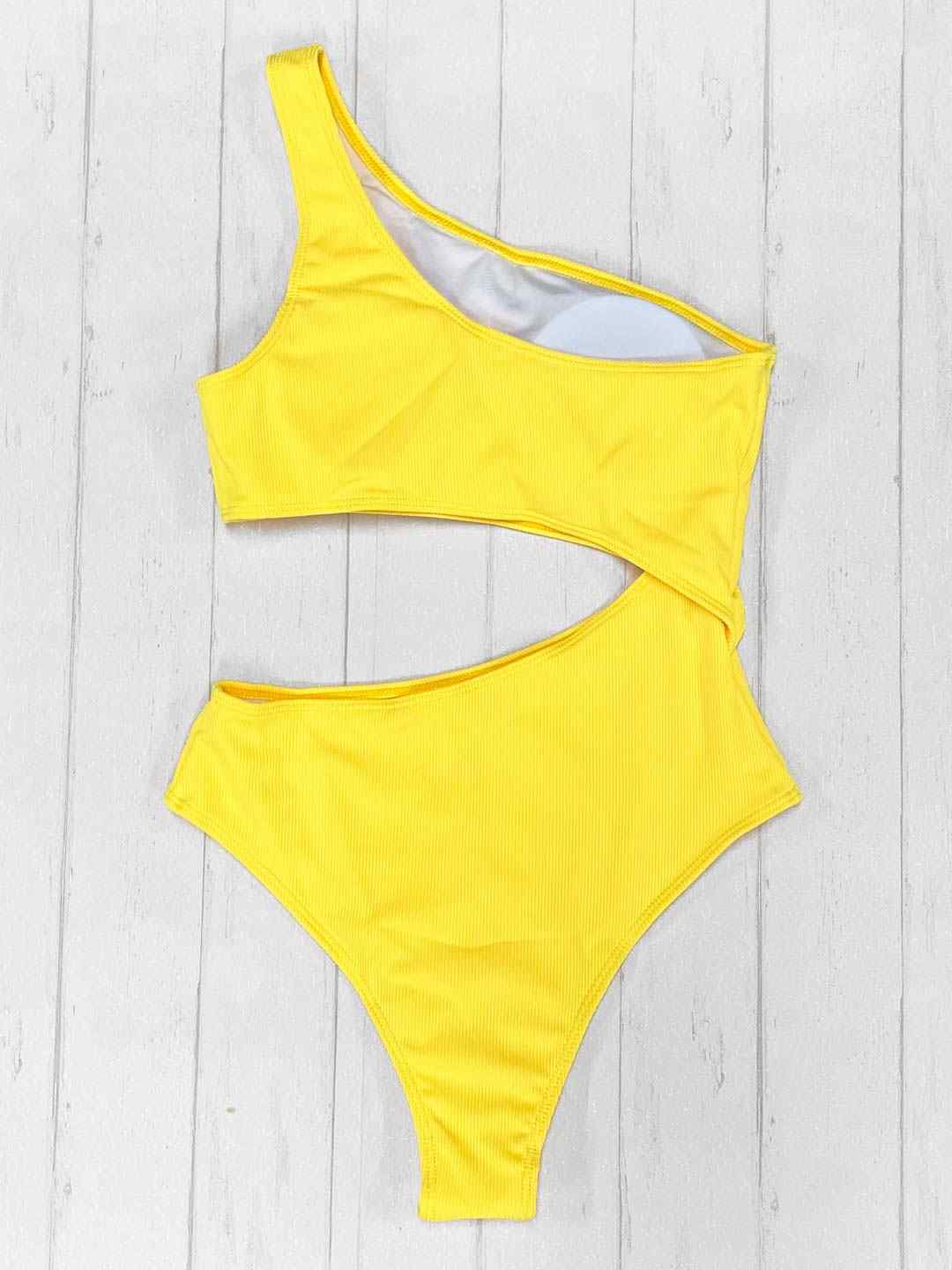 Trikini One Shoulder Yellow - L