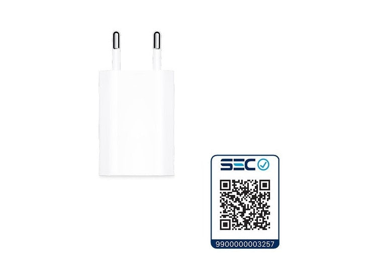 CARGADOR APPLE ALT 5W BLANCO