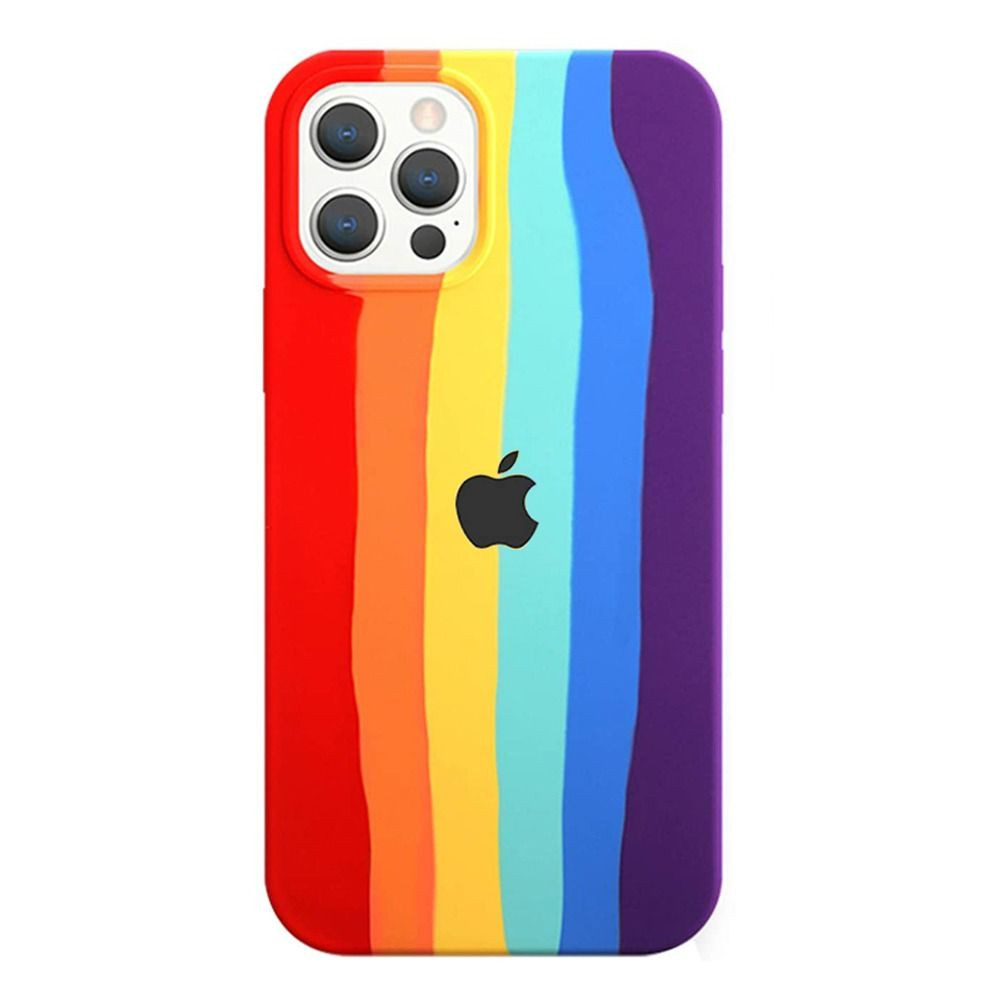 CARCASA SILICONA IPHONE 13 PRO MAX OEM ARCOIRIS