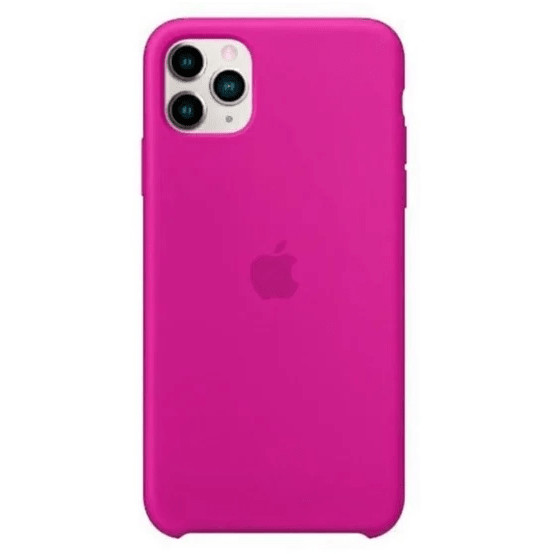 Carcasa silicona iphone 12 pro max Fucsia