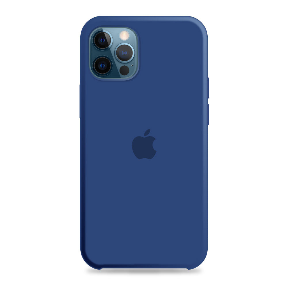 Carcasa silicona iphone 12 pro max Azul