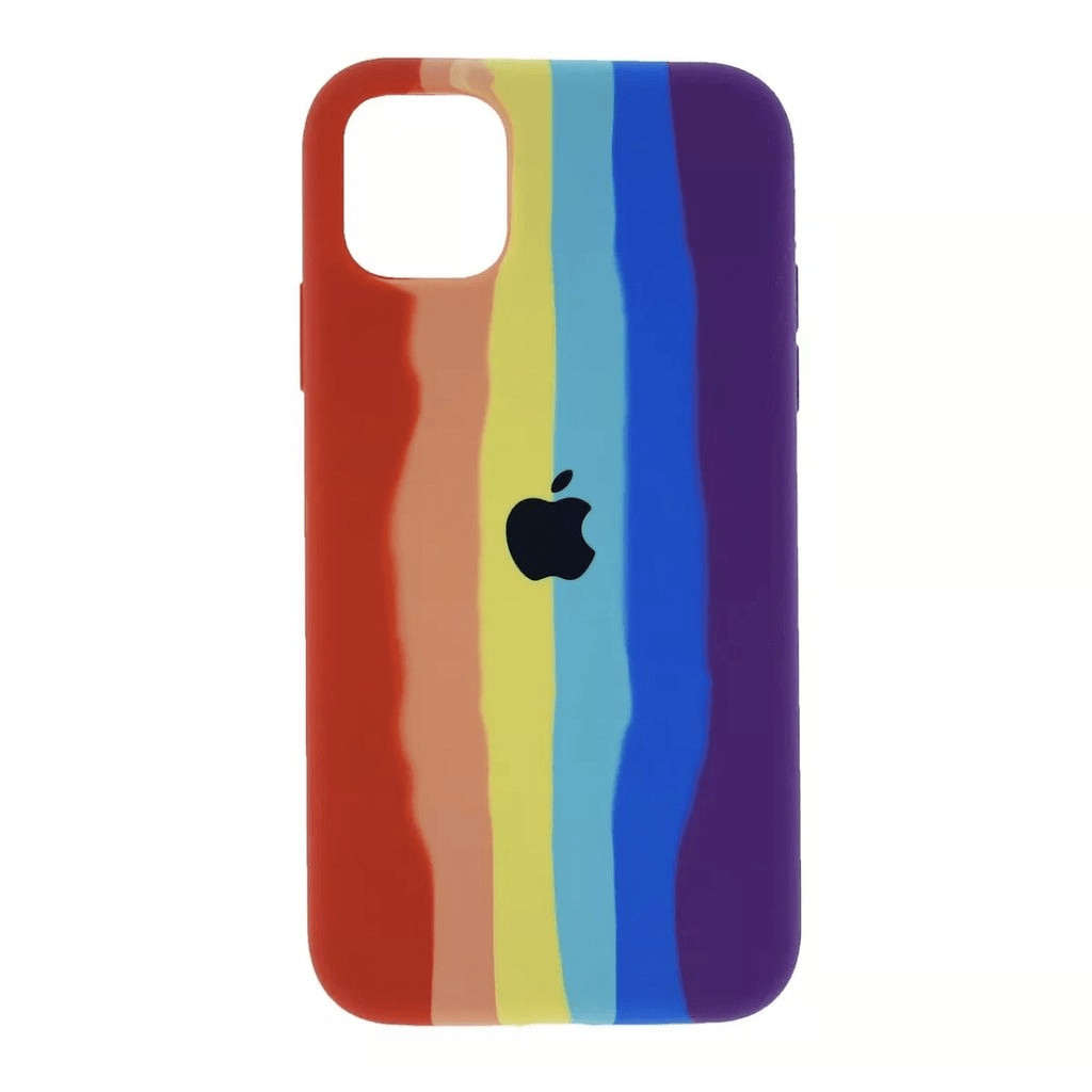 Carcasa silicona iphone 11 pro max Arcoiris