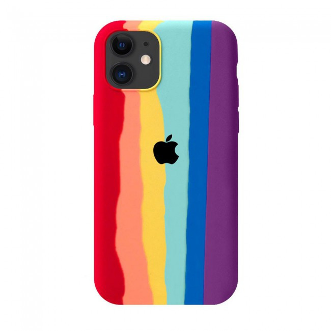 CARCASA SILICONA APPLE ALT IPHONE 13 ARCOIRIS