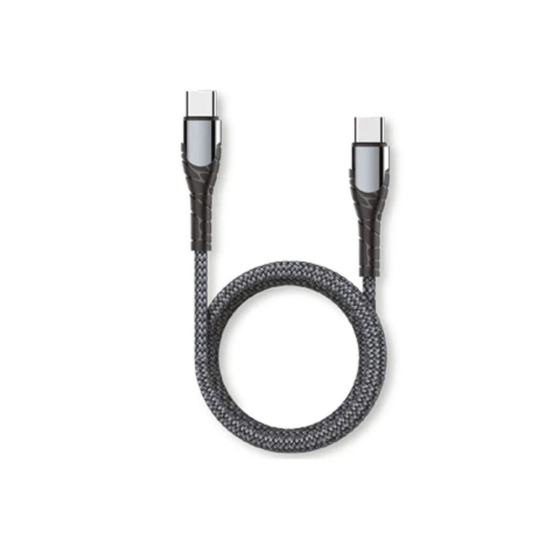 CABLE USB C A USB C NEGRO 1 METRO - 2612