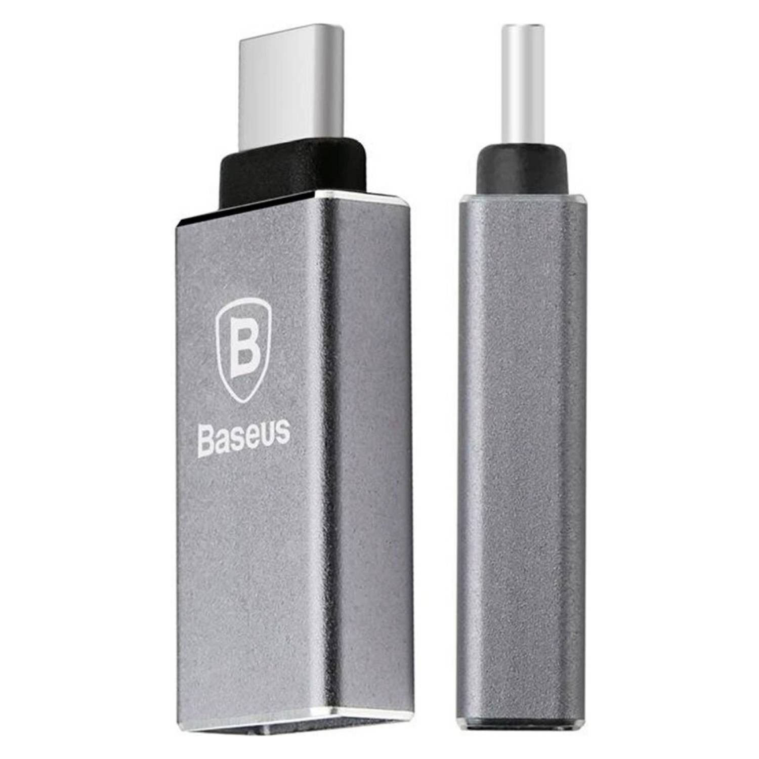 ADAPTADOR BASEUS SHARP SERIES USB A USB C SKY GREY