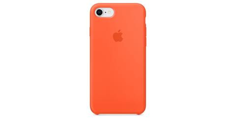 CARCASA SILICONA IPHONE 7/8 NARANJO FLUOR