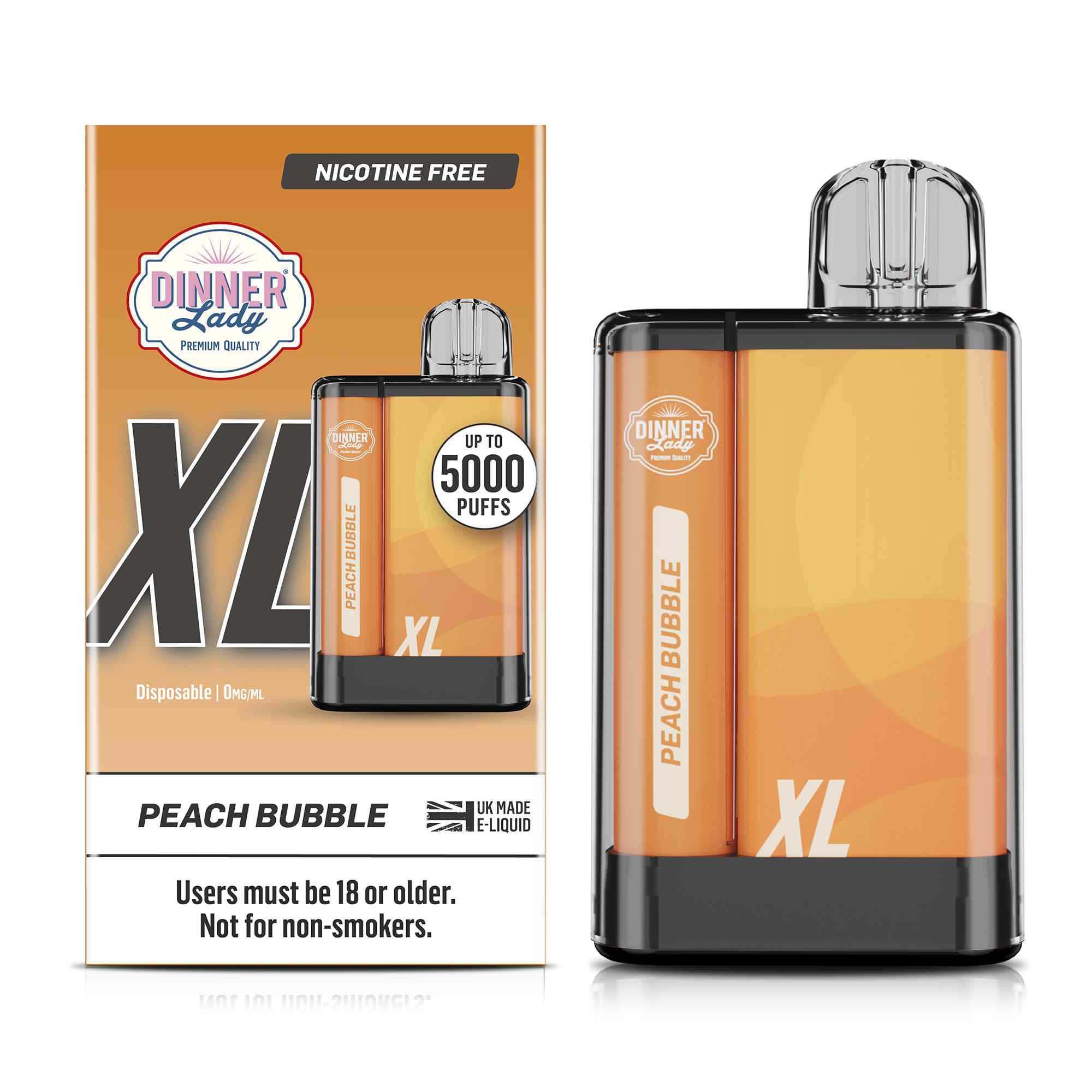 VAPE PEN XL 5000 PUFF  PEACH BUBBLE