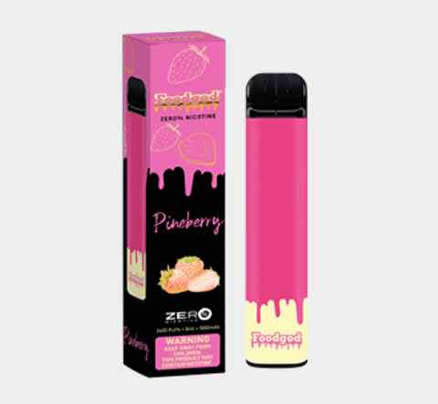 VAPE FOODGOD PINEBERRY 0% NIC 2400 PUFFS