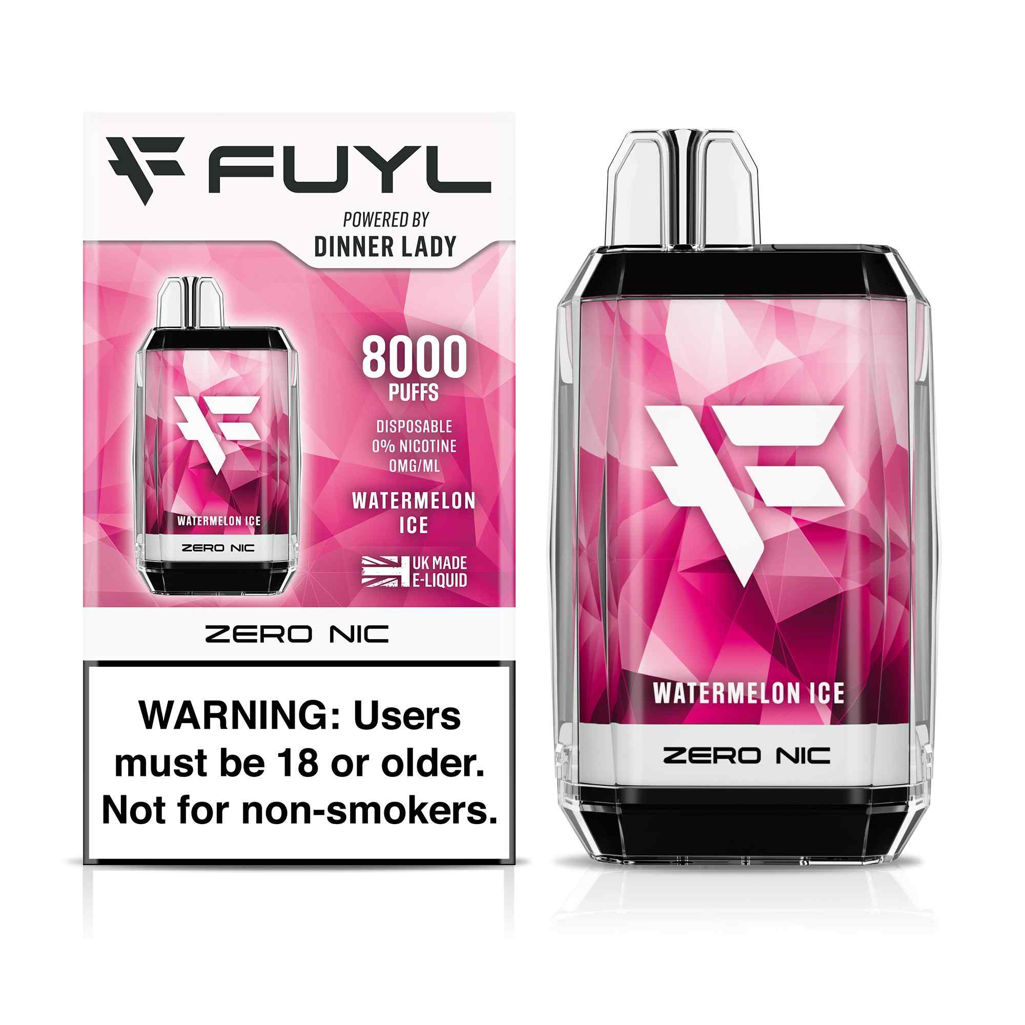 VAPE FUYL BY DINNER LADY 8000 PUFFS WATERMELON ICE